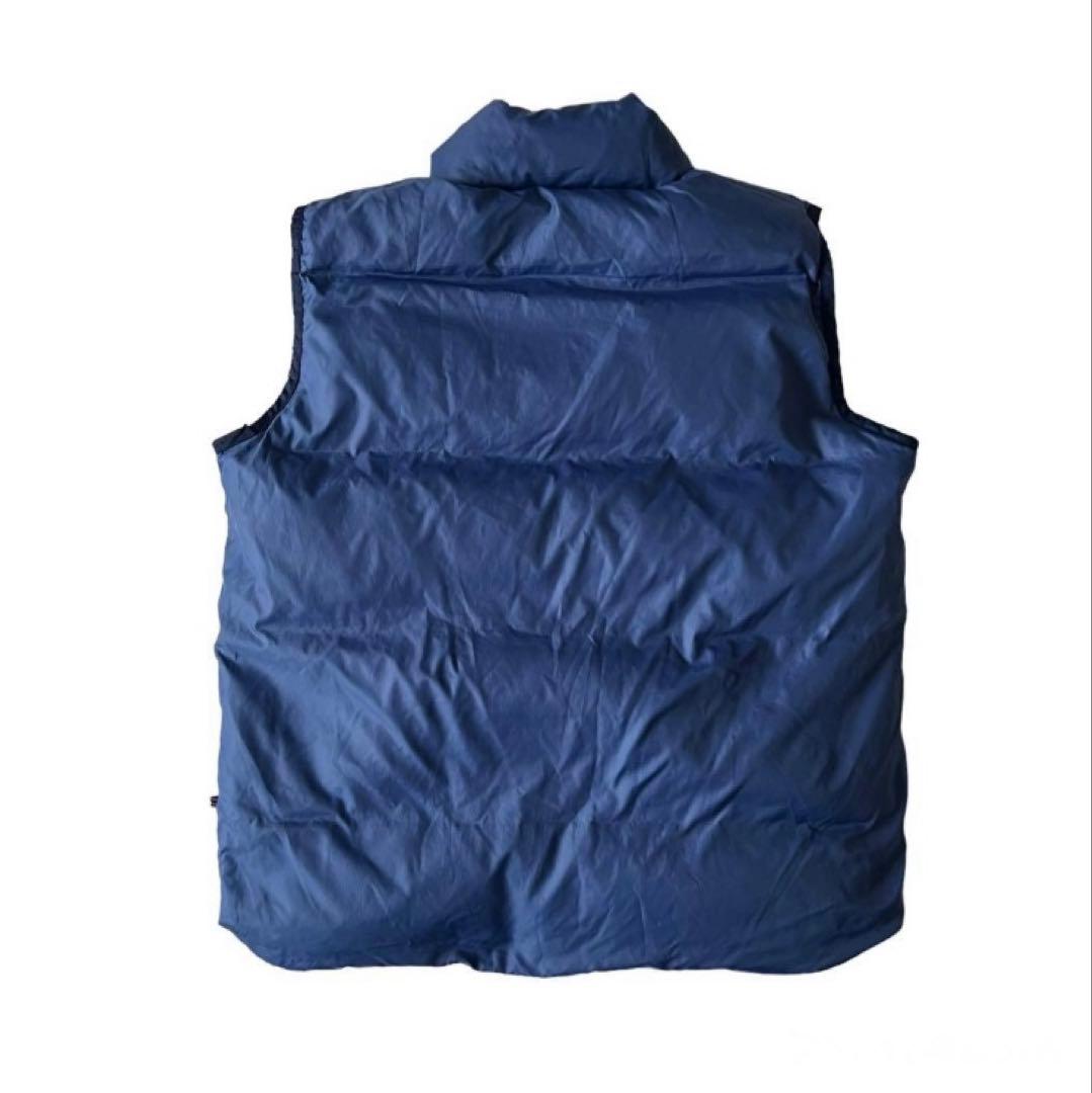 【名作】90s L.L BEAN ダウンベスト リバーシブル ブルー M