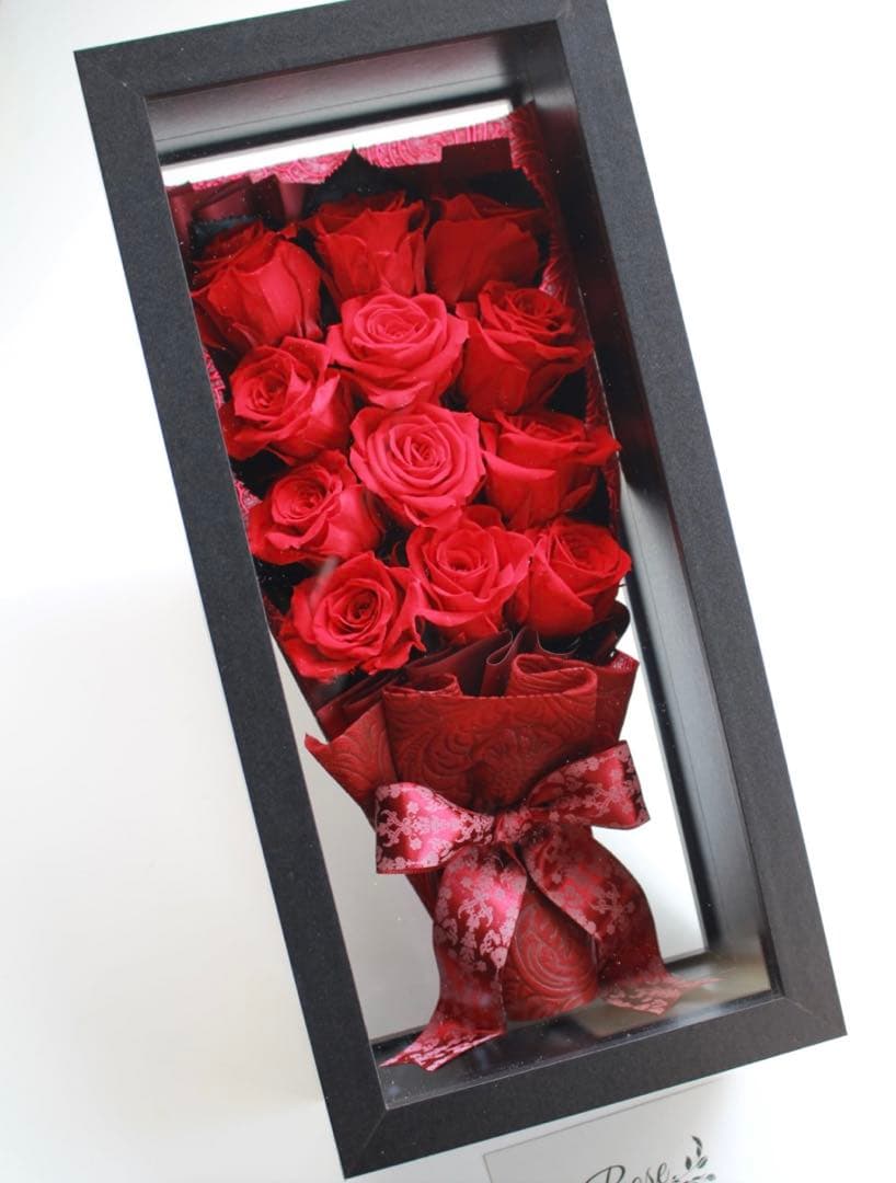 ROSEJUNO プリザーブドフラワー 12輪の薔薇 未開封 お渡し袋付