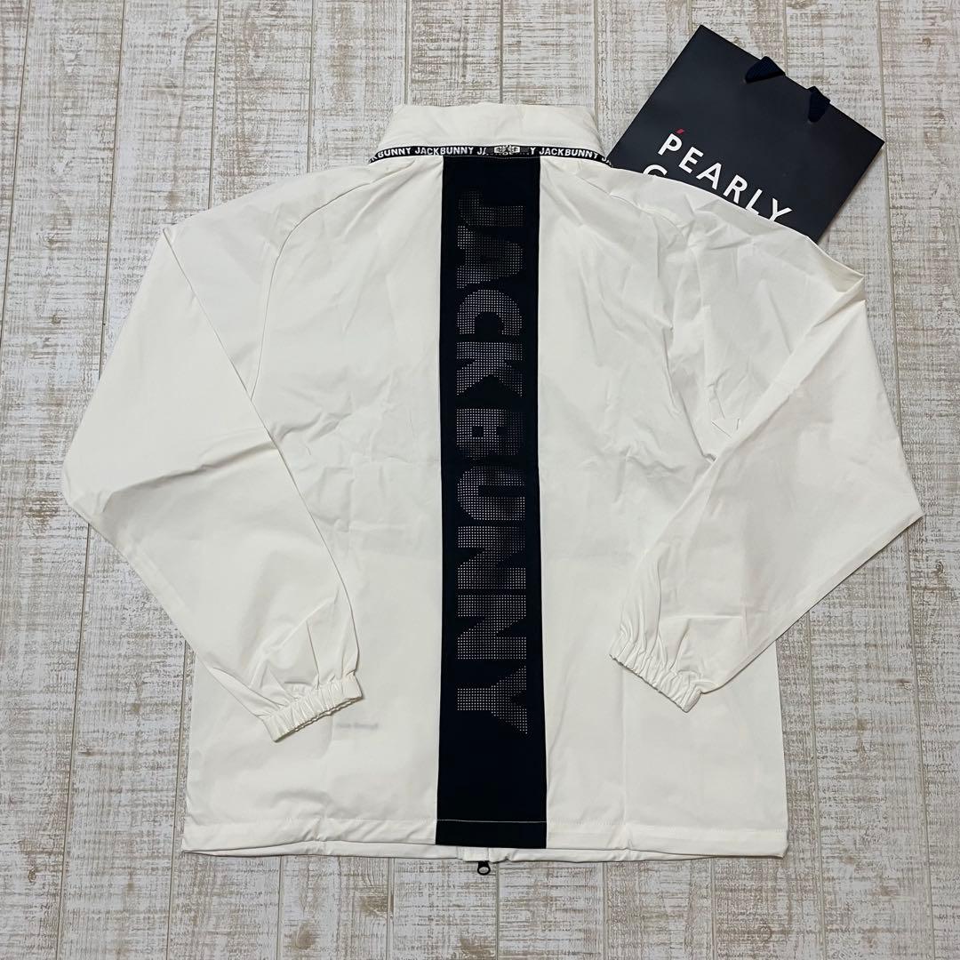 新品 ジャックバニー ナイロンブルゾン 撥水防風 ホワイト Lサイズ（5）