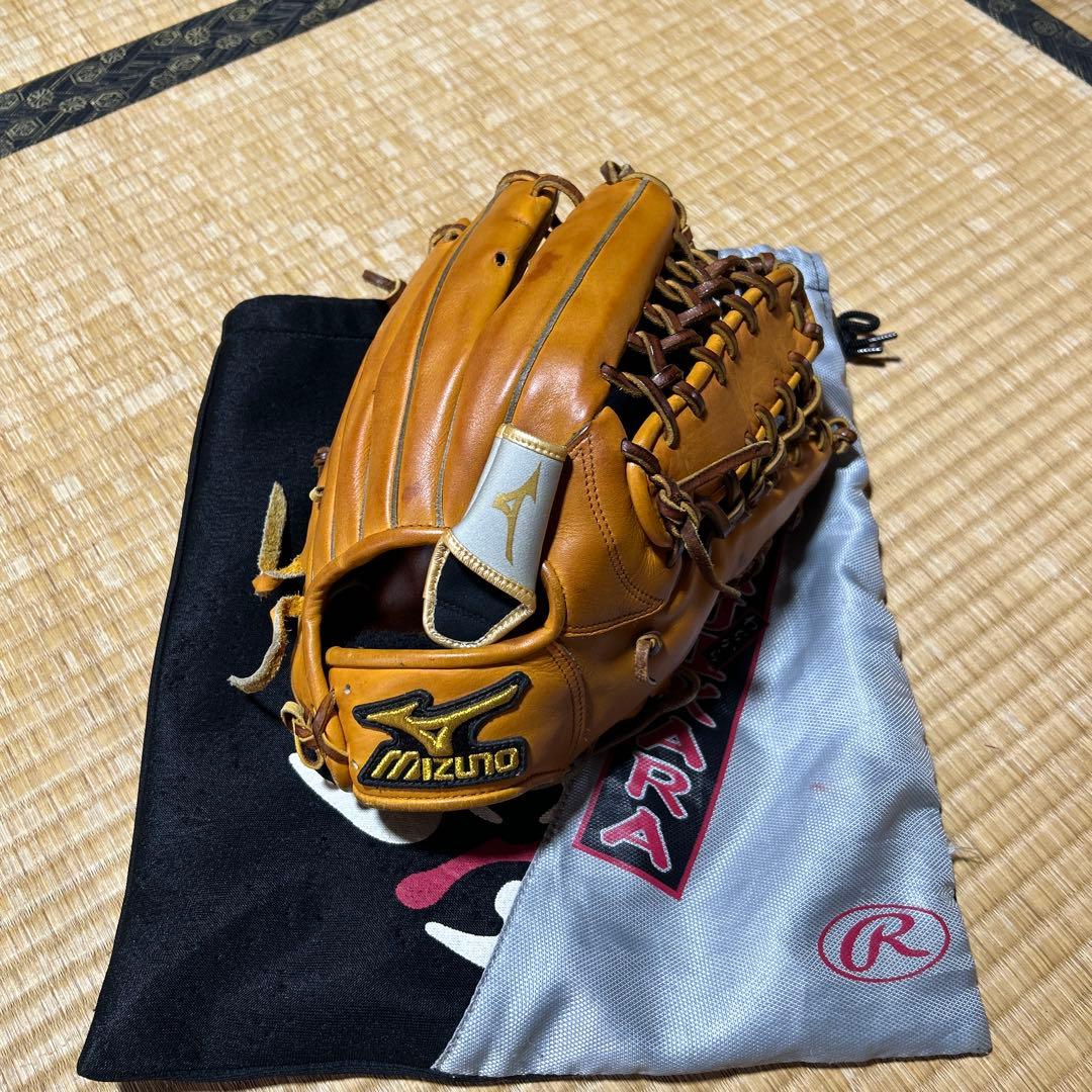 ミズノプロ　イチローモデル　ソフトボール外野用　指カバー　袋付き