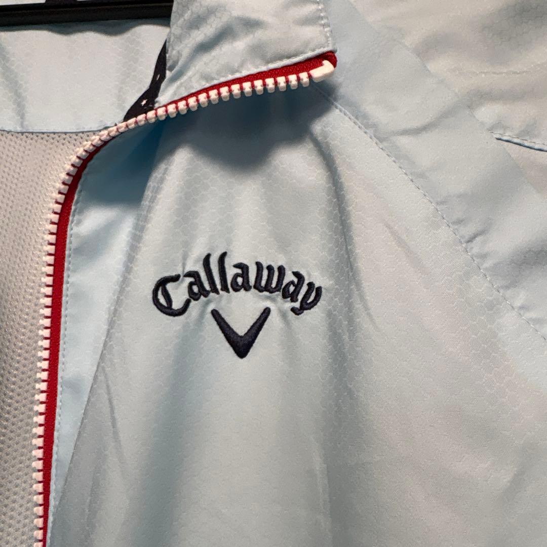 新品、未使用。 Callaway 2WAY水色 フルジップブルゾン Mサイズ