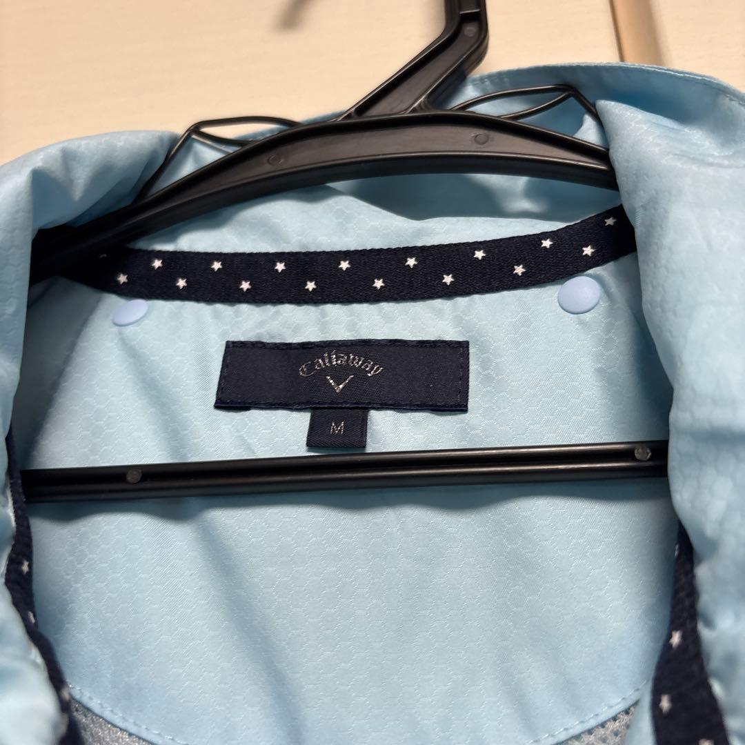 新品、未使用。 Callaway 2WAY水色 フルジップブルゾン Mサイズ