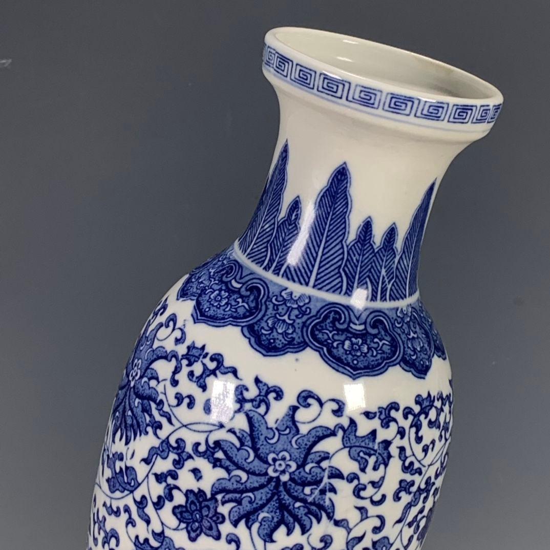 青花瓷 工芸品 陶磁器 装飾品 花瓶 花器 美品 美術品 置物 陶芸
