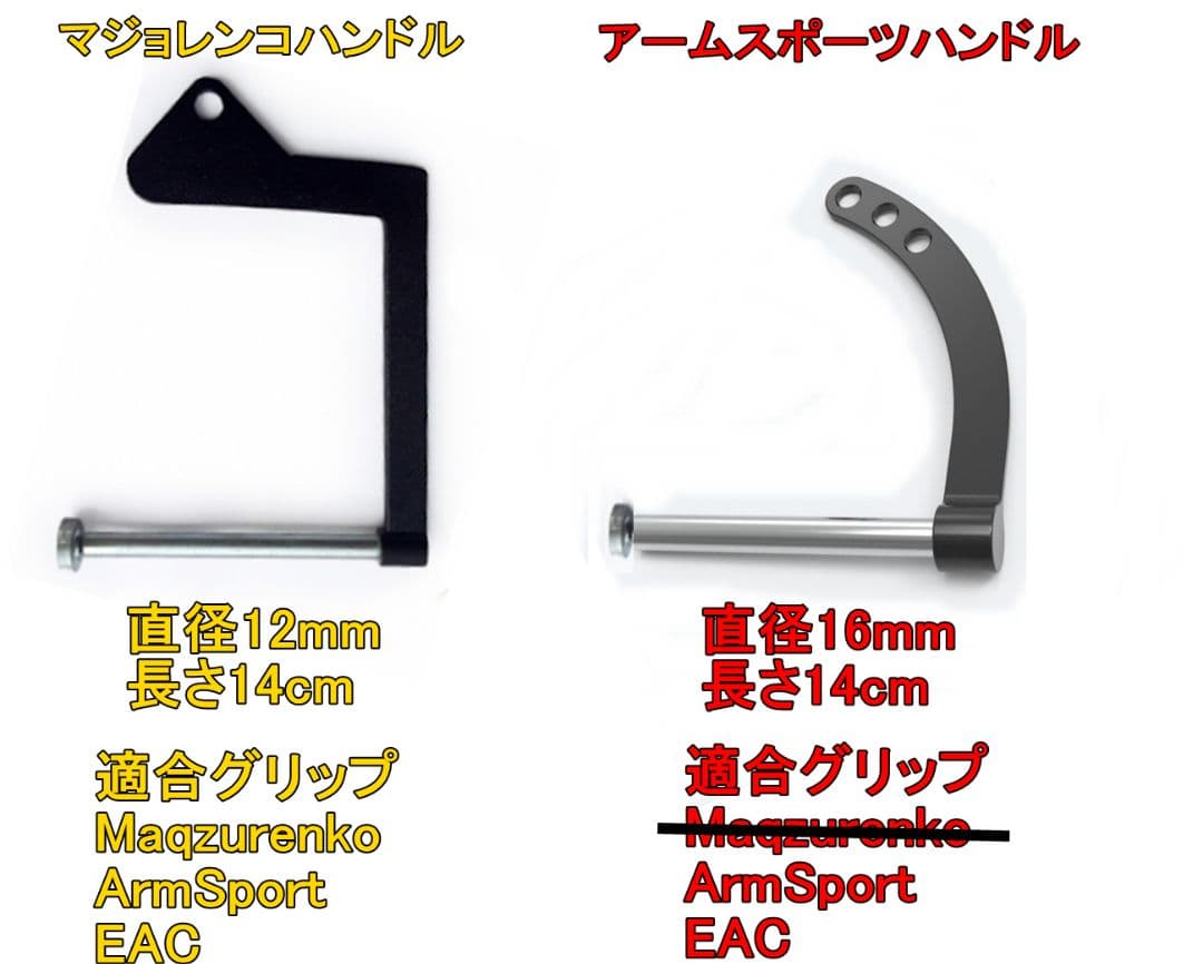 ウルトラ＆ストロークグリップセット(70mm)｜最新アームレスリング器具