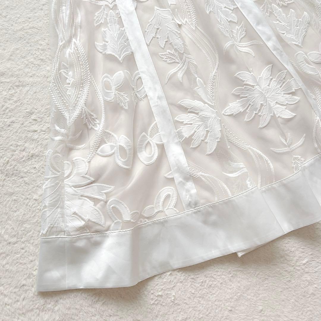 新品✨【 マーキュリーデュオ 】ロング レース キャミワンピース 刺繍花柄 M
