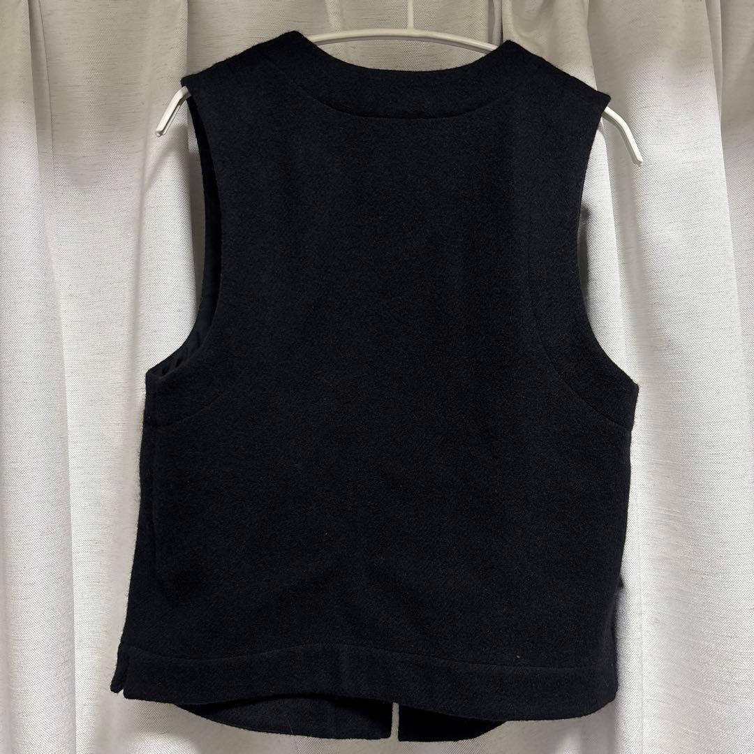 24AW/SHETLAND MERINO WOOL I/ウールジップベスト/1