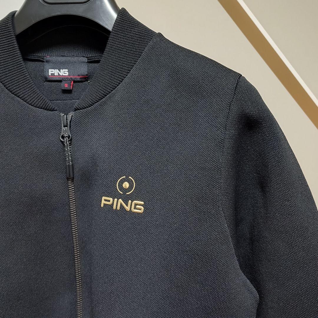 S レディース PING ピン ゴルフ ブルゾン ジャケット ブラック