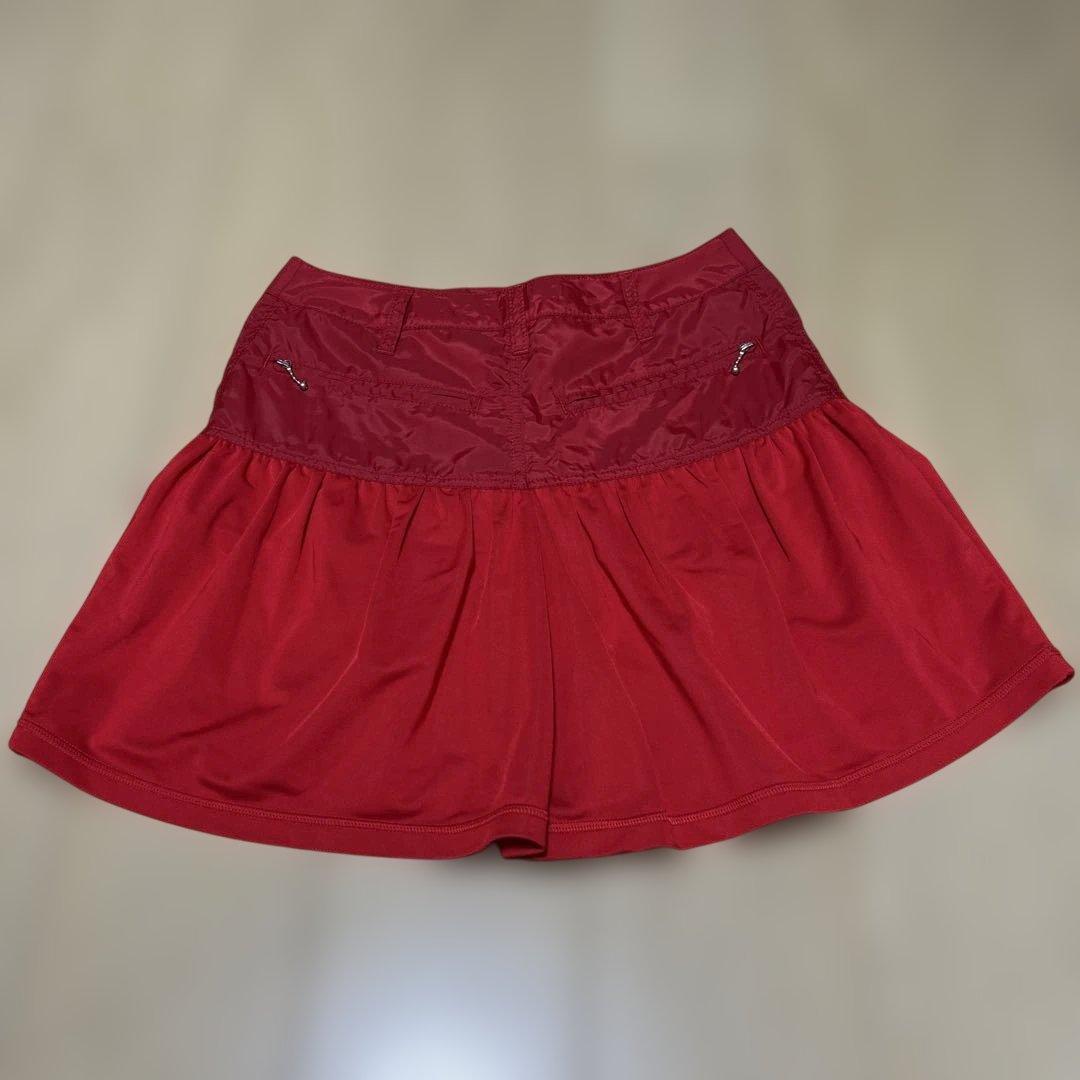 タグ付き新品　ダンスウィズドラゴン　ゴルフ フレアスカート風パンツ 赤