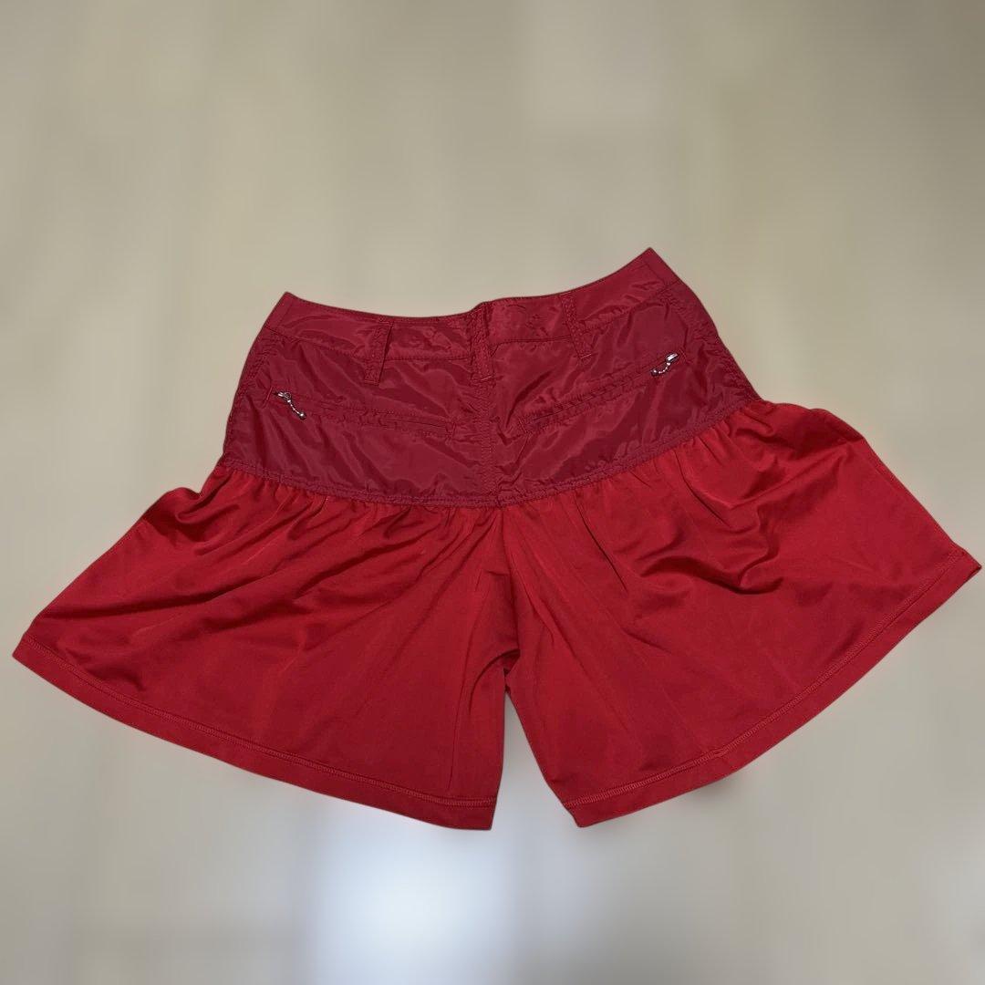 タグ付き新品　ダンスウィズドラゴン　ゴルフ フレアスカート風パンツ 赤