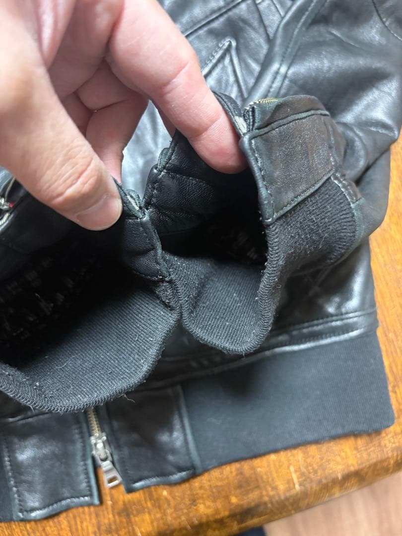 BURBERRY BLACK LABEL 羊革　黒