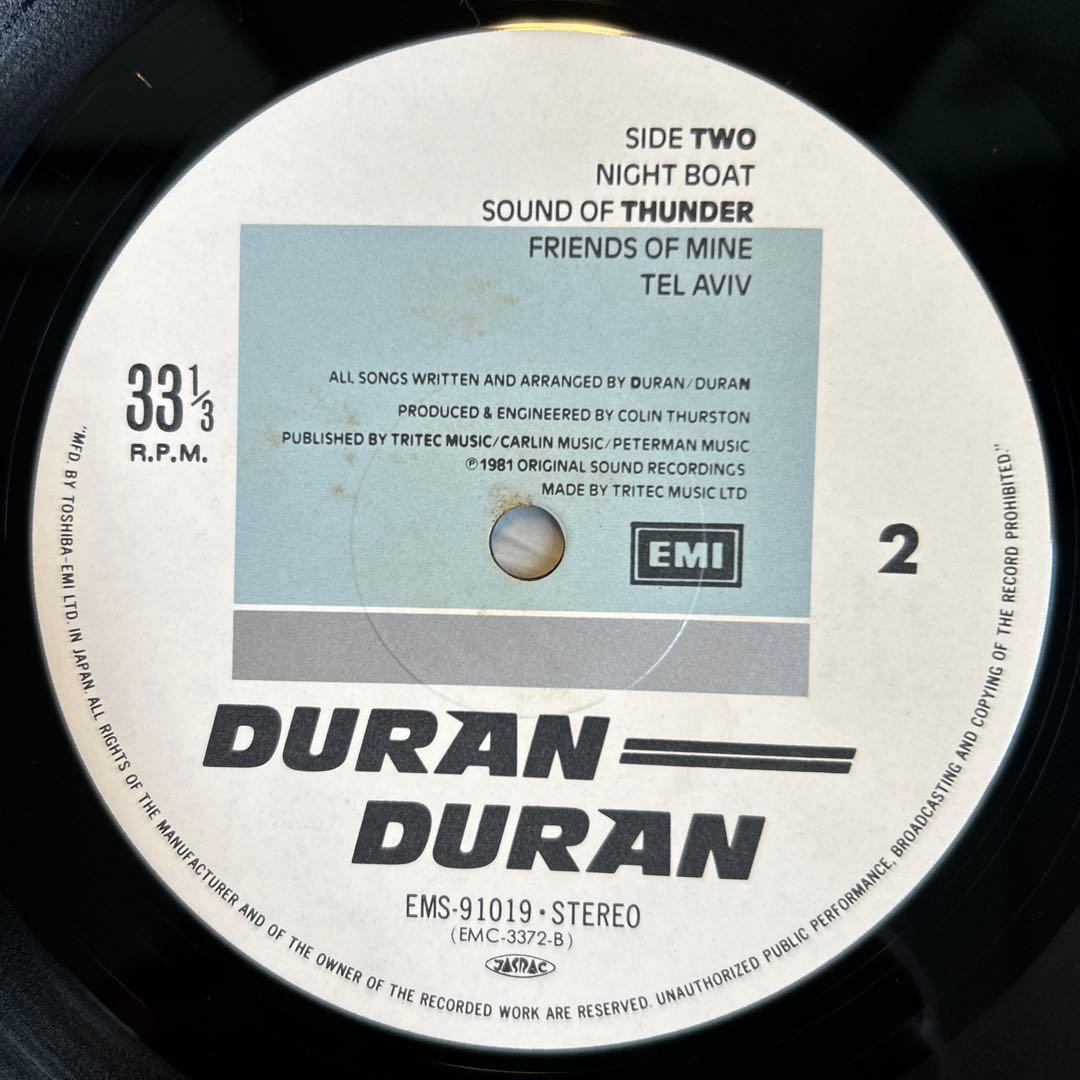 Duran Duran デュラン・デュラン　初回美盤