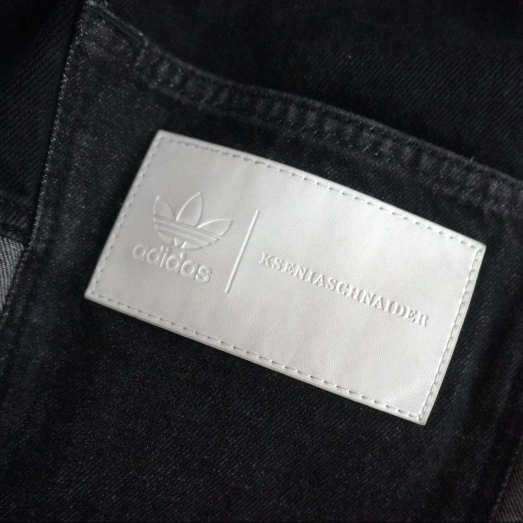 希少サイズ ✨極美品 アディダス パッチワークジーンズ デニム ワイドパンツ