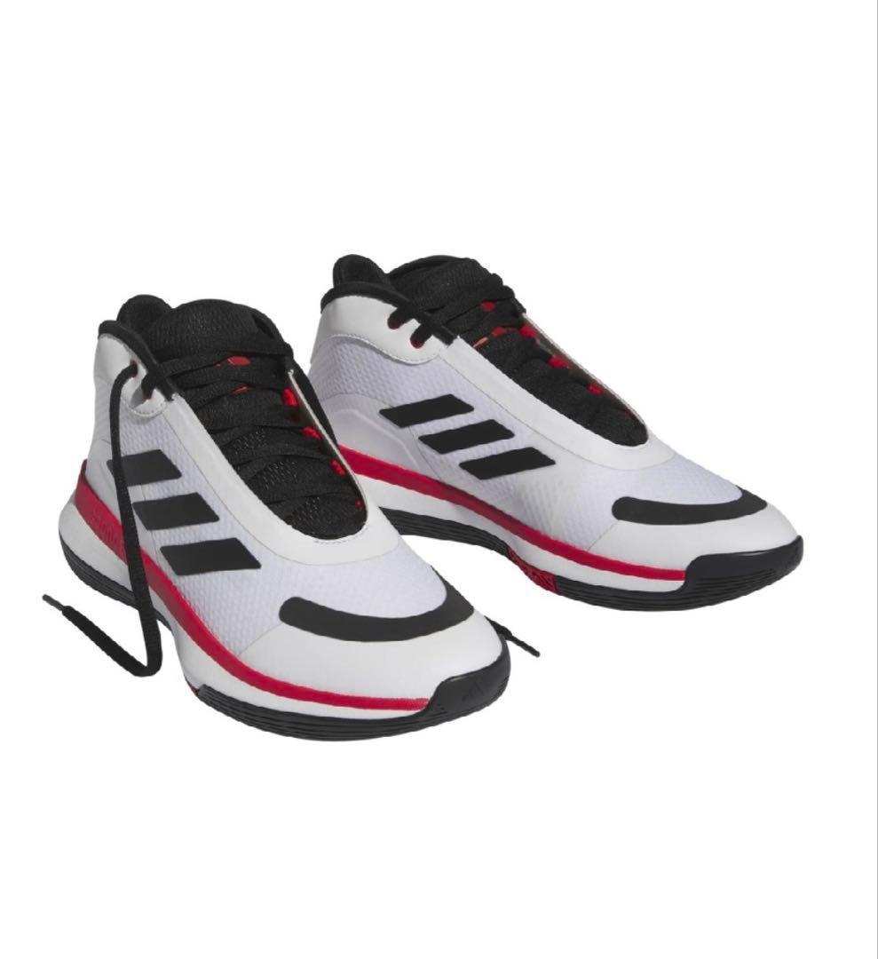 adidas バッシュ　バウンス レジェンズ　バスケ　白　黒赤　26.5cm新品