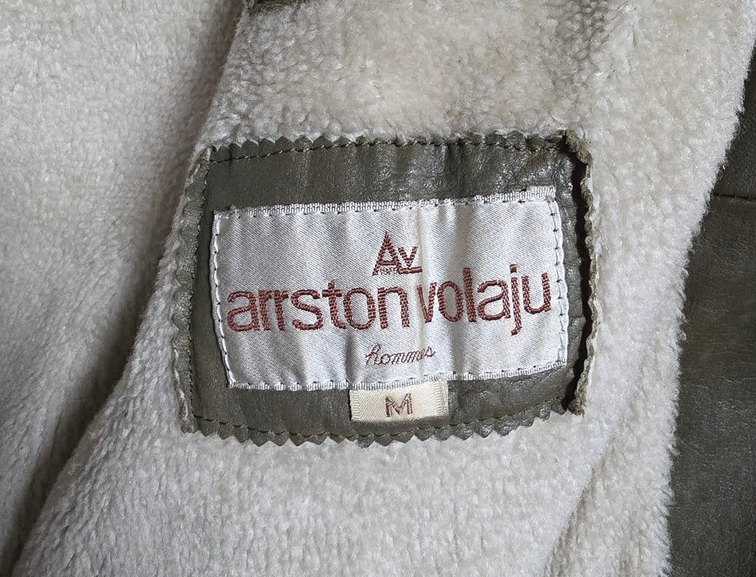 arrston volaju オリーブグリーン レザージャケット M 裏ボア