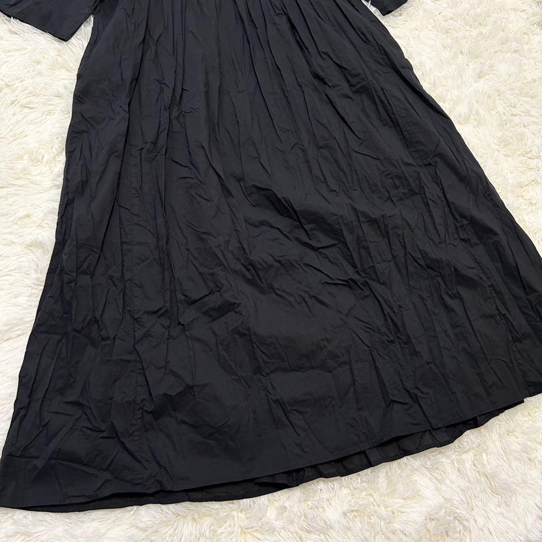 BEARDSLEY ビアズリー ワンピース マキシ丈 綿 黒 刺繍 大きいサイズ