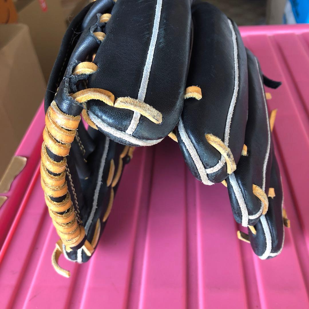 VictoryHeart軟式野球用グローブブラック　オーダーメイド