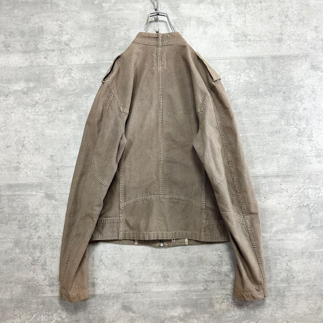 DIESEL ディーゼル 00's ライダースジャケット Y2K チェック柄