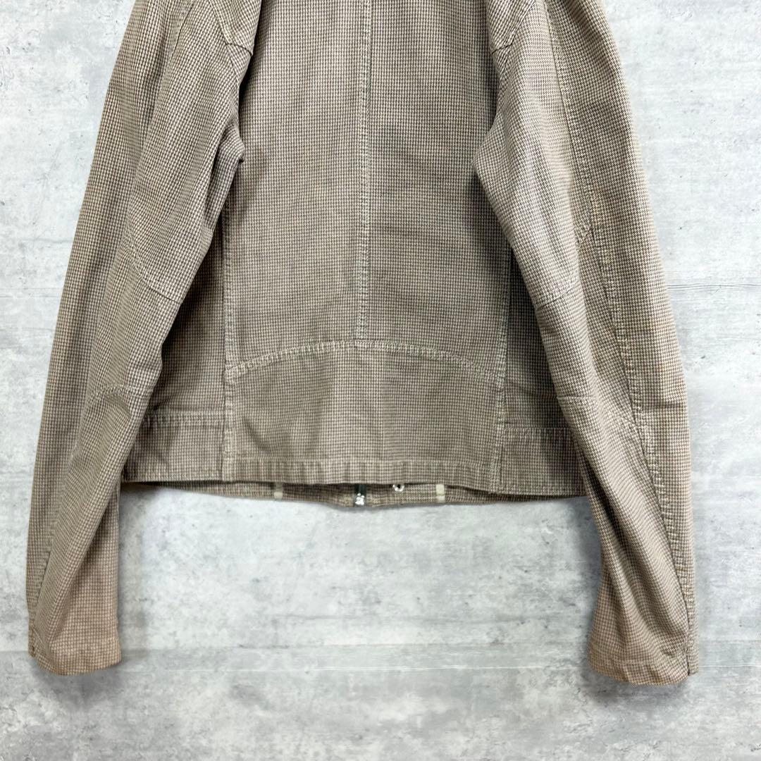 DIESEL ディーゼル 00's ライダースジャケット Y2K チェック柄