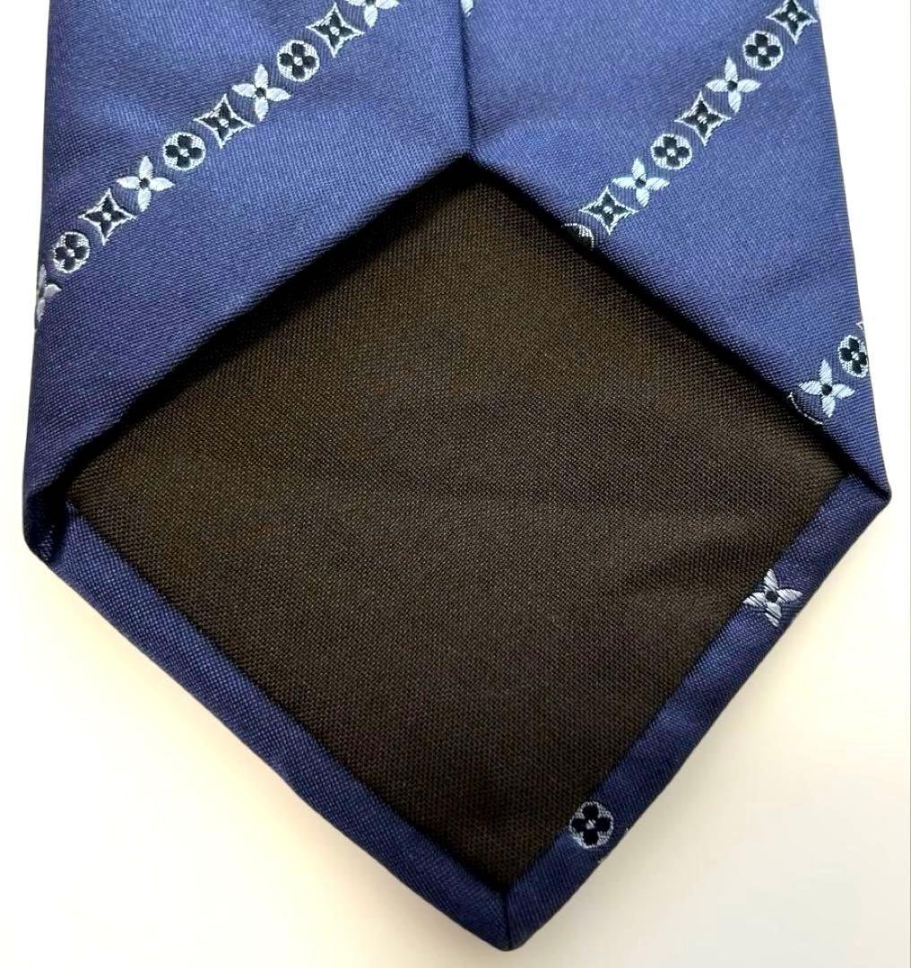 【美品】LOUIS VUITTON シルク素材ネクタイ