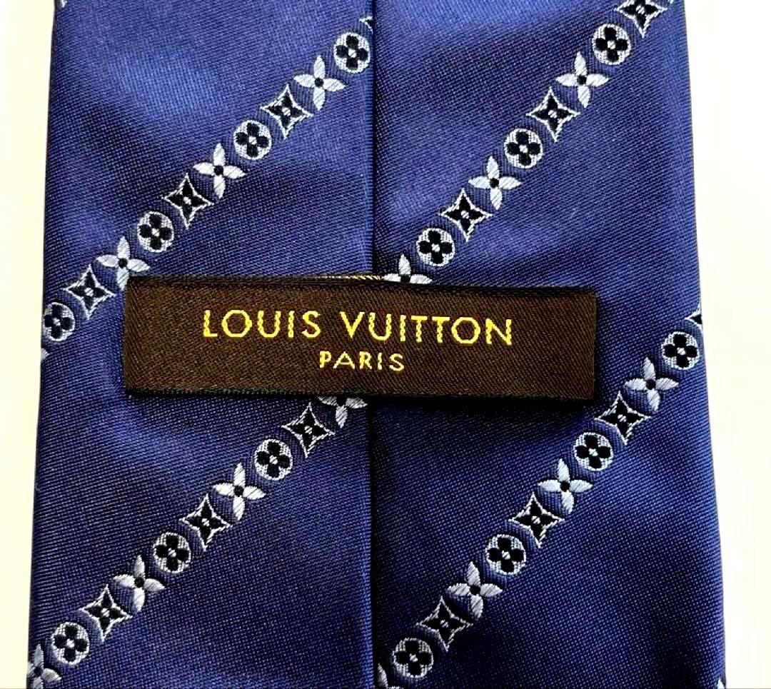 【美品】LOUIS VUITTON シルク素材ネクタイ