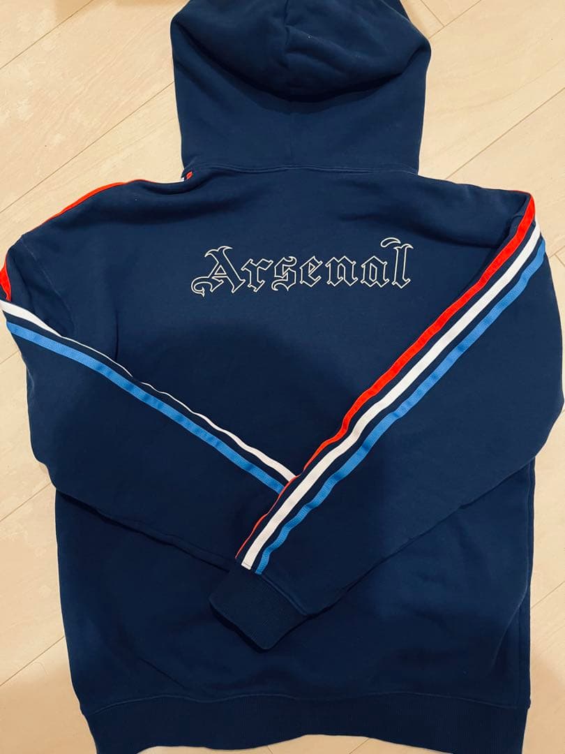 アーセナル adidas パーカー　ネイビー
