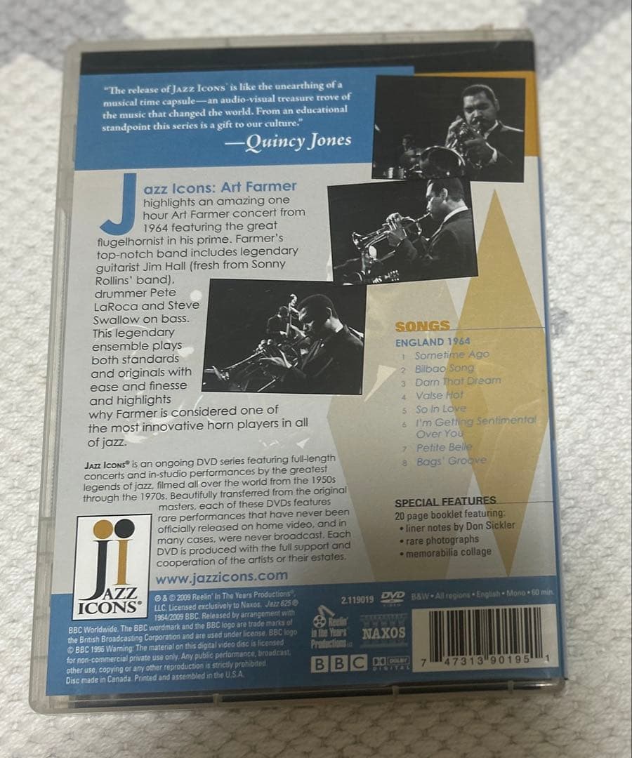 ミュージック ART FARMER LIVE IN '64 DVD