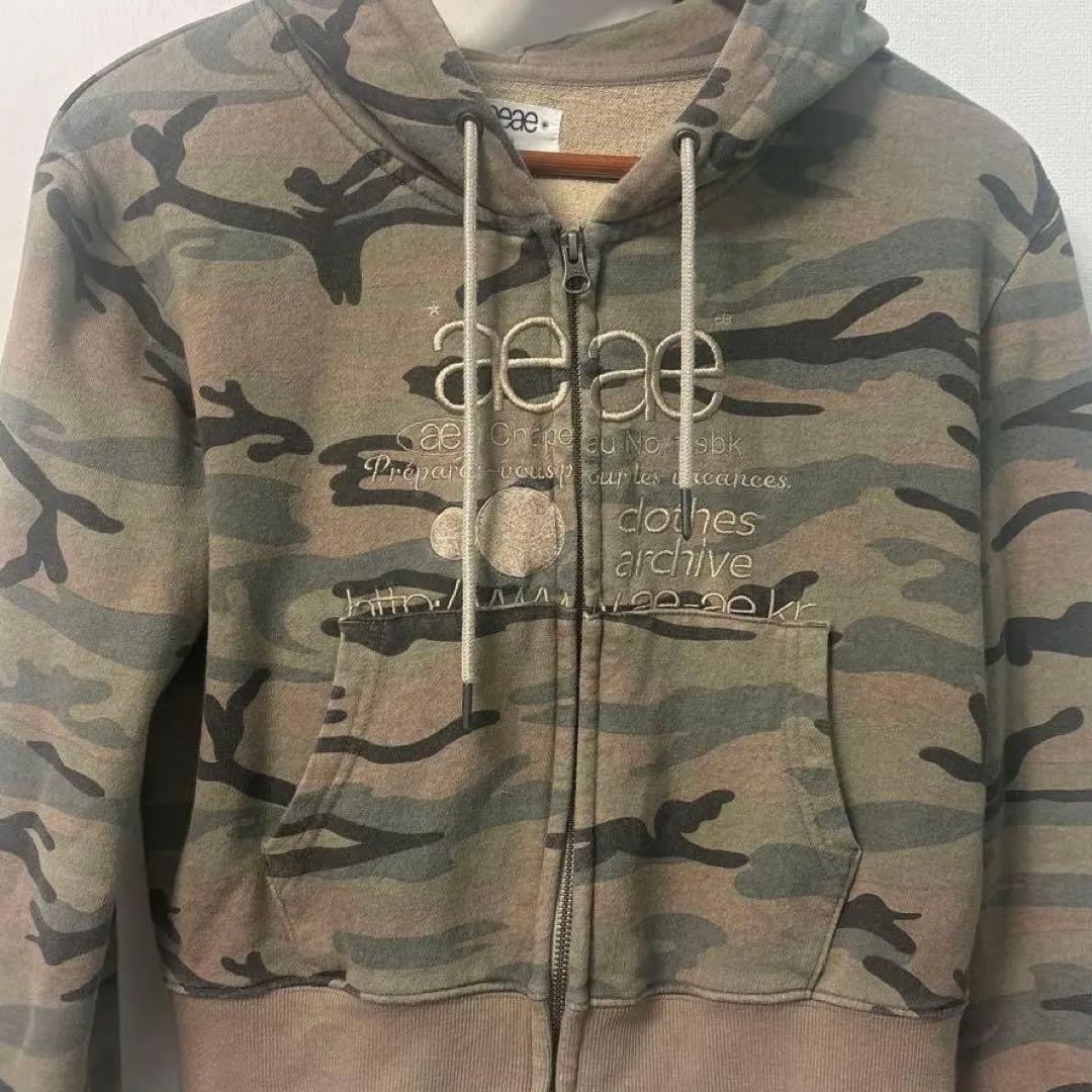aeae 迷彩 ZIP UP Parker パーカー