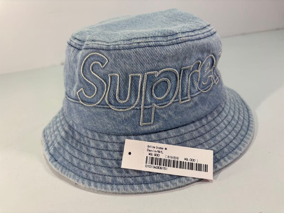 帽子 Supreme 23ss Outline Crusher Denim M/L