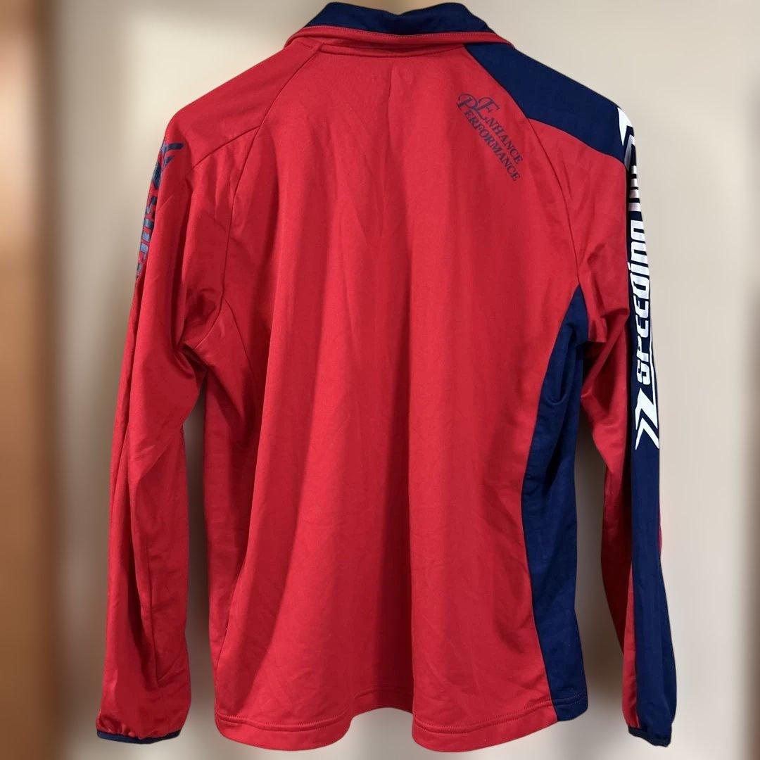 asics A77 ジャージジャケット Mサイズ レッド/ネイビー