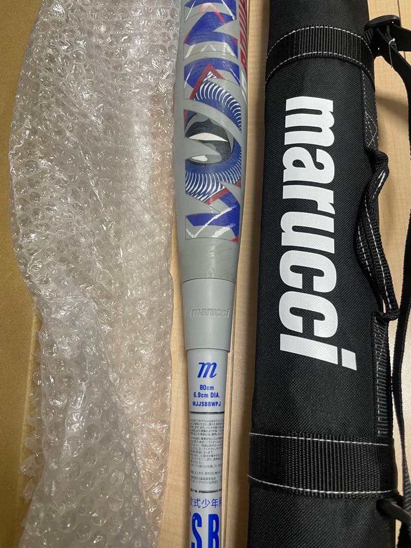 新品バットケース付き！！青ワニmarucciワニクラッシャー80cm良美品！