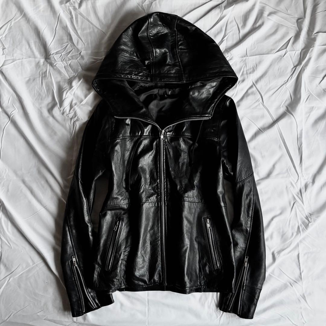 ジャケット・アウター archive leather jacket foodie y2k lgb