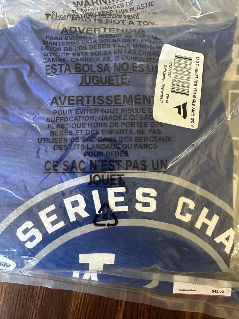 ドジャース 2024 ワールドシリーズ 優勝 シグネチャーTシャツ kids:M