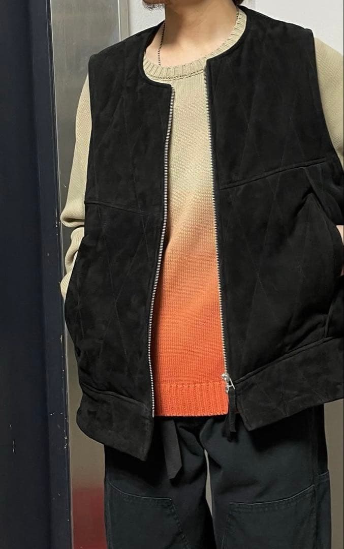 CCU QUILTED VEST ベスト　レザー