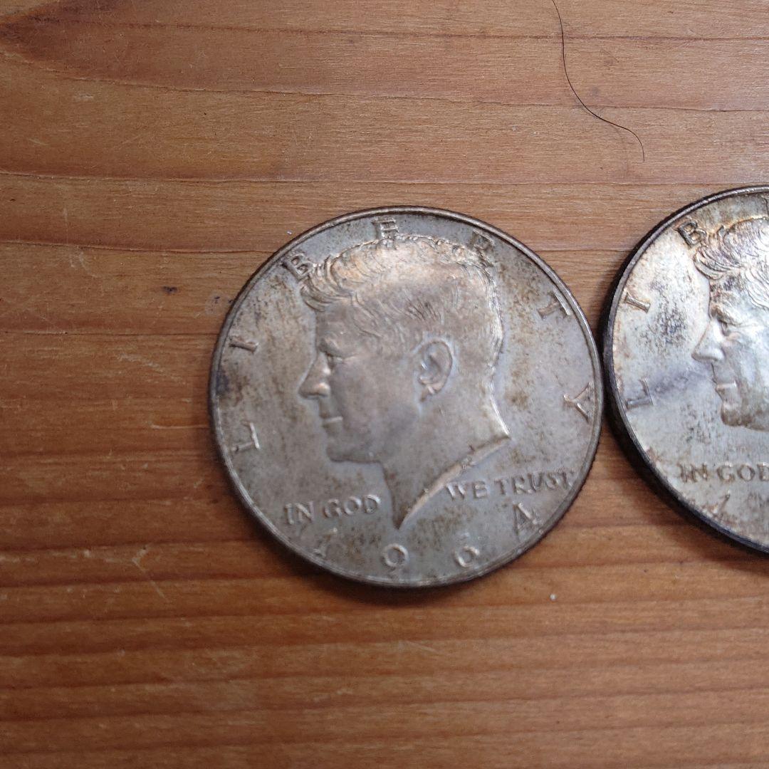 ケネディハーフダラー 1964 Kennedy Half Dollar 3枚