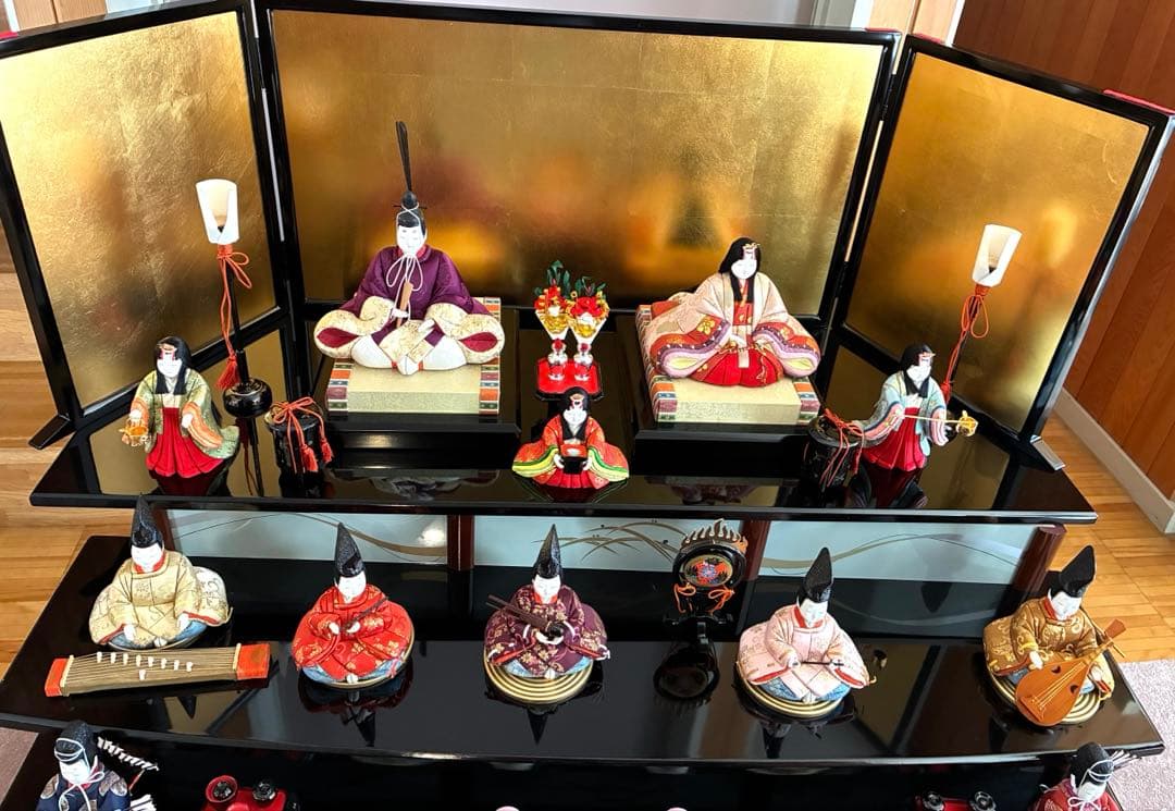 【美品‼️】蓬莱雛　真多呂　雛人形セット 漆塗り　受け渡し限定