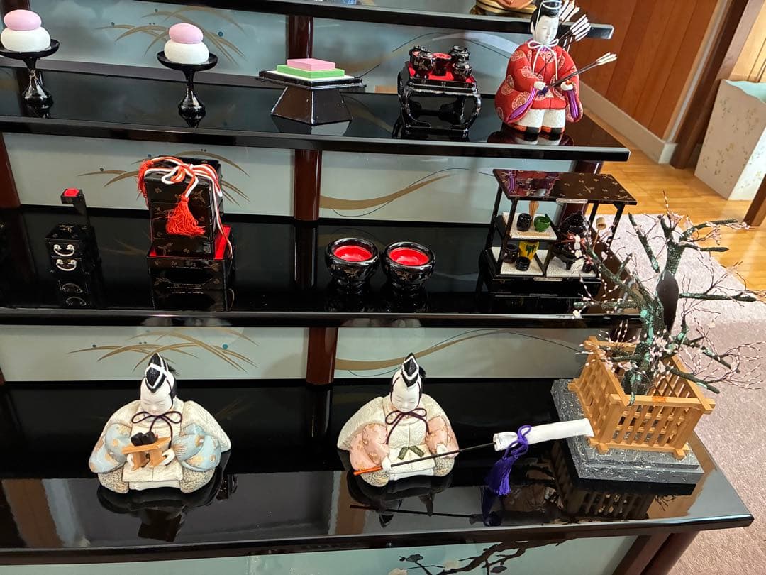 【美品‼️】蓬莱雛　真多呂　雛人形セット 漆塗り　受け渡し限定