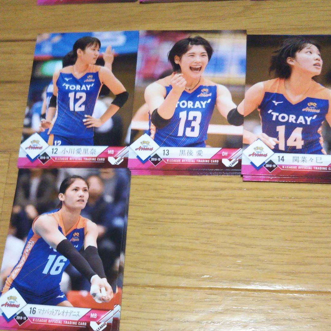 東レアローズ女子、18-19Vリーグトレカ