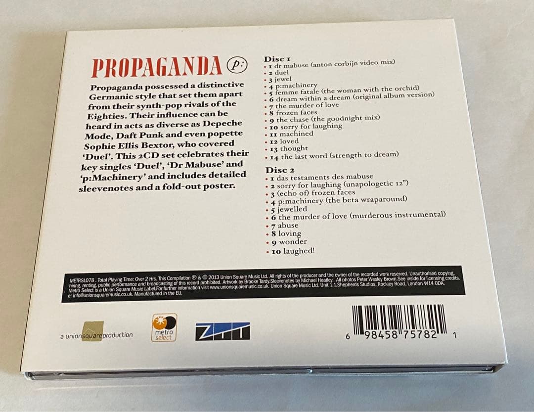 中古CD (2CD) The Best Of Propaganda プロパガンダ