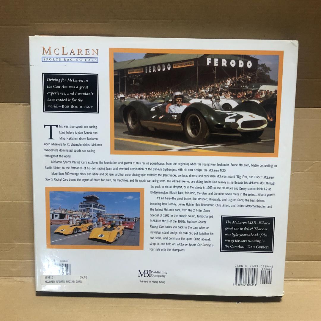 洋書 MCLAREN RACING SPORTS CARS
