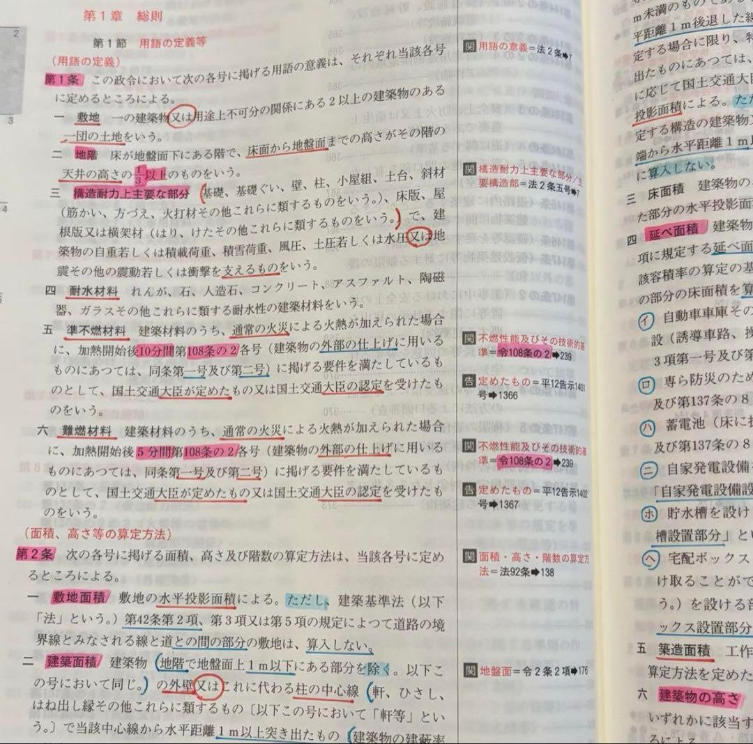 【線引き済み】2025年度 一級建築士 日建 法令集