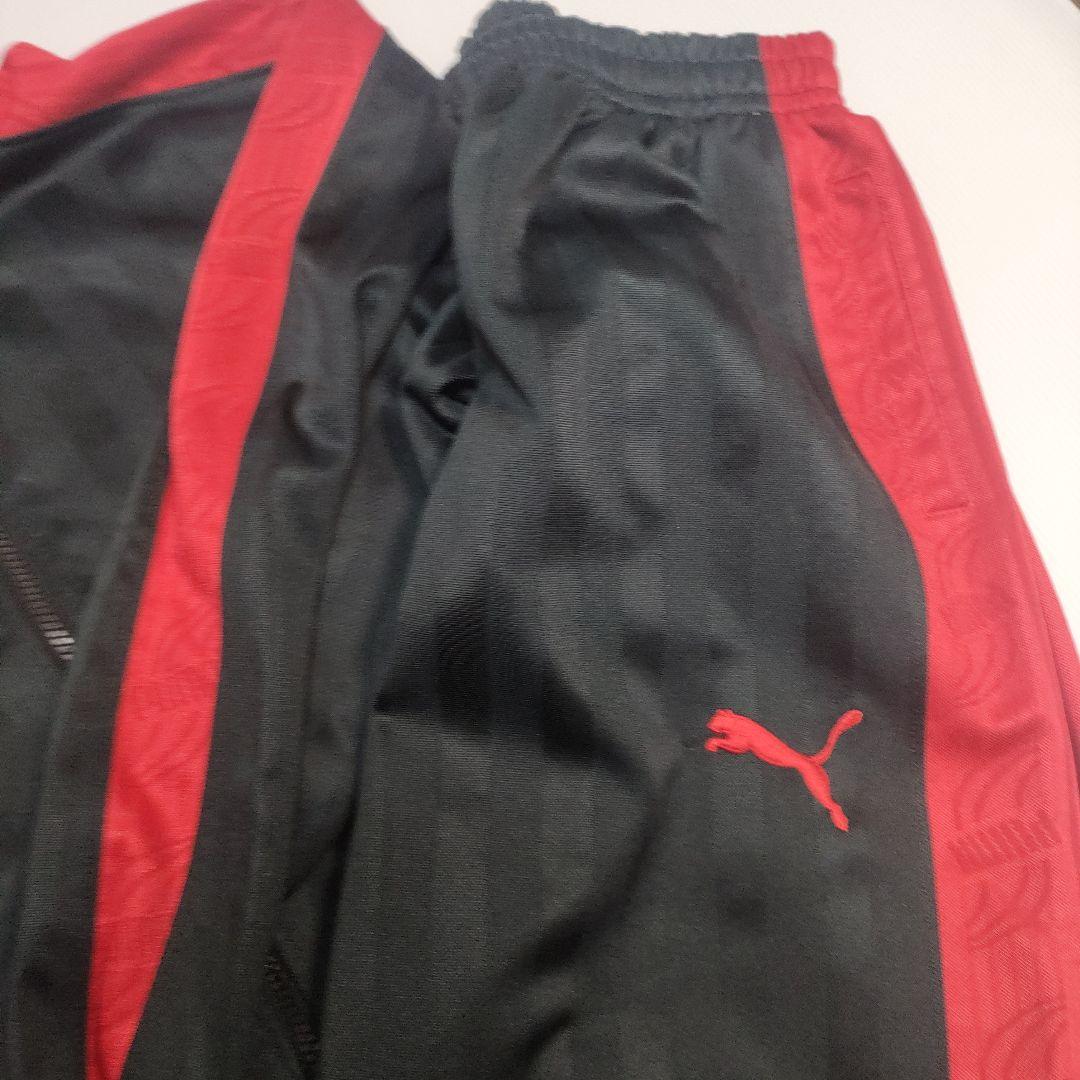 PUMA ジャージ上下セット 黒赤　ユニセックス