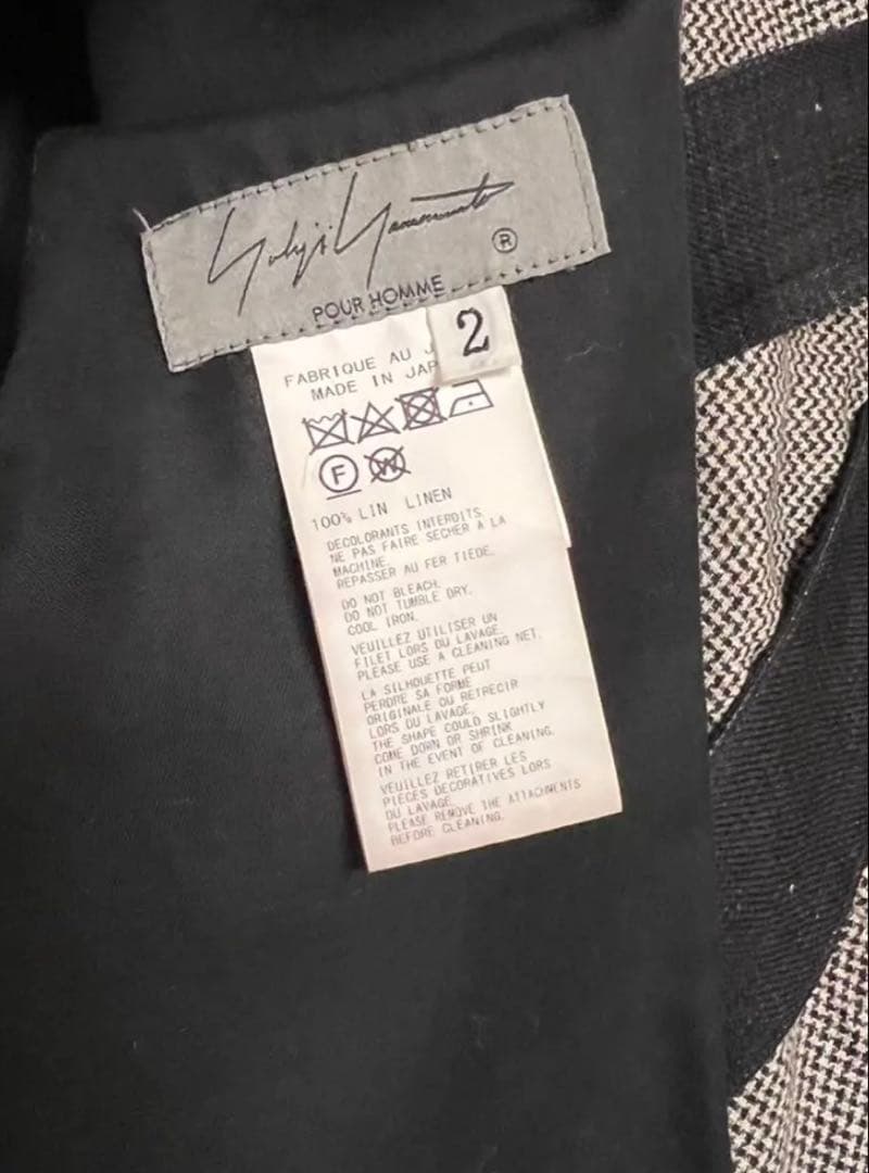YohjiYamamoto POURHOMME24ss セットアップ 値下げ済み