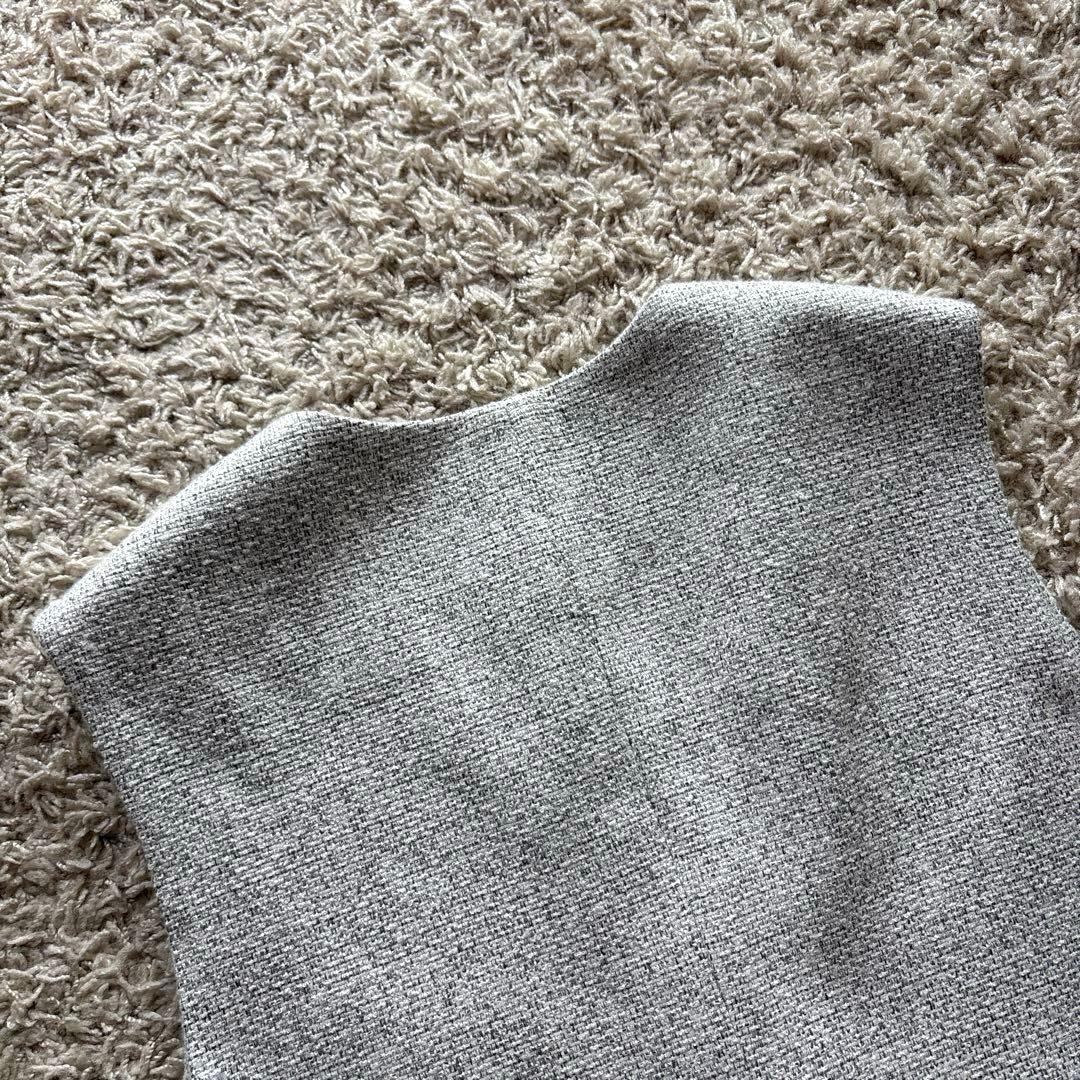 【極美品】 UNITED ARROWS ミックスツイードVネックミドルベストジレ