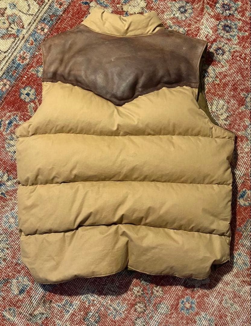 Eddie Bauer レザー　ダウンベスト