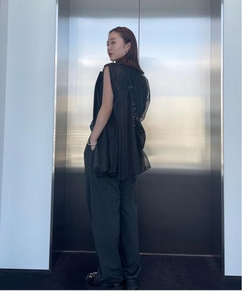 トップス Ameri MEDI SHEER DOCKING LADY LIKE VEST