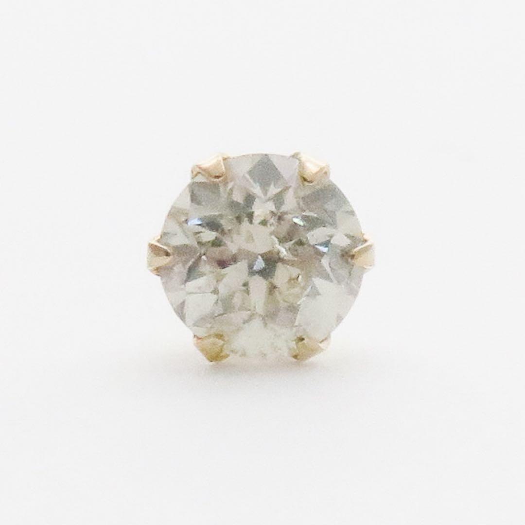 C*T様 本物保証！　K10YG 天然ダイヤモンド0.3ct 片耳ピアス　10金