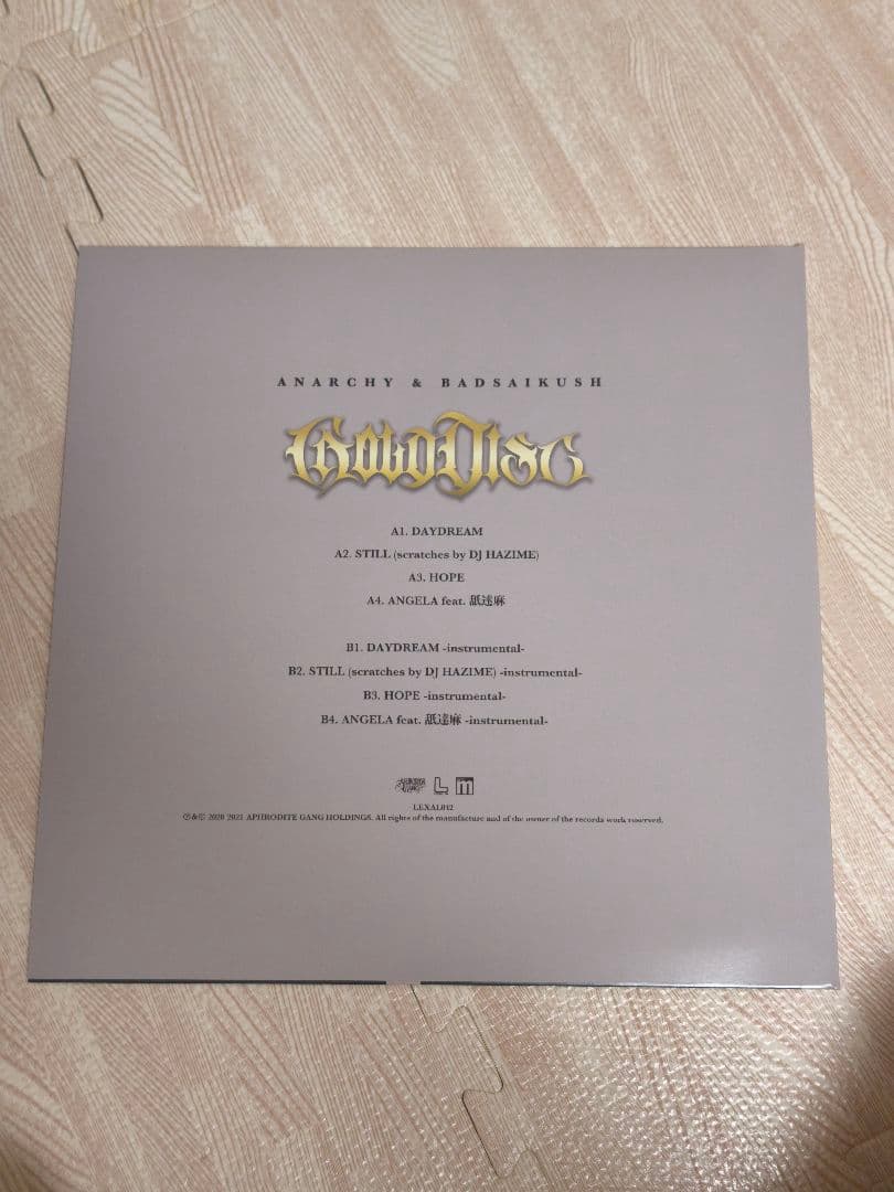 ANARCHY & BADSAIKUSH GOLD DISC アナログレコード