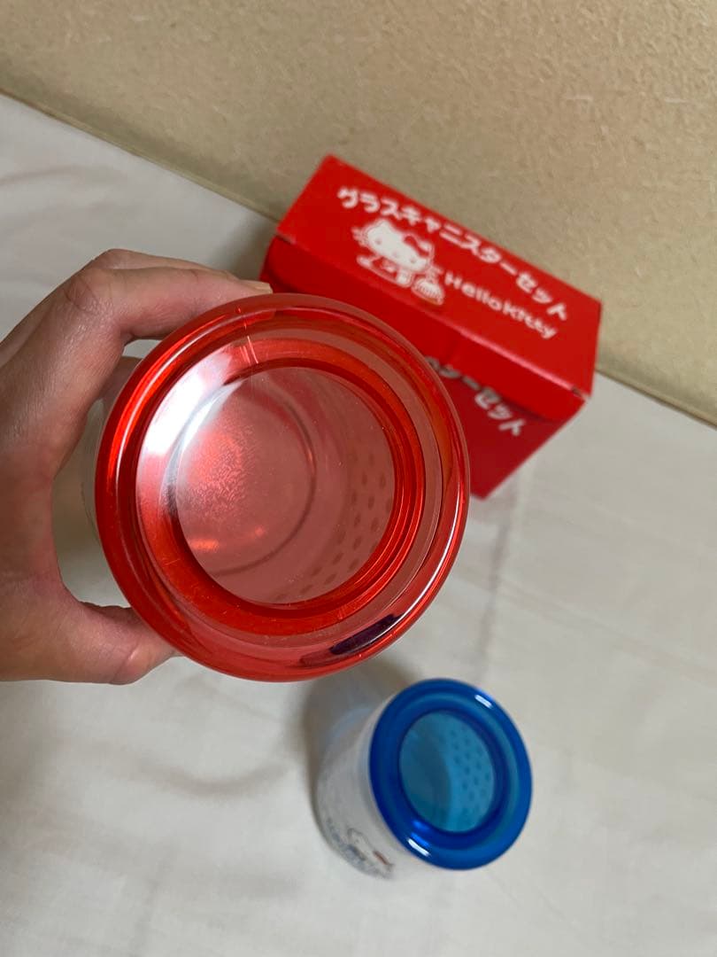 【希少☆未使用品】サンリオ　ハローキティ　キキララ　ウサハナ　グラスキャニスター