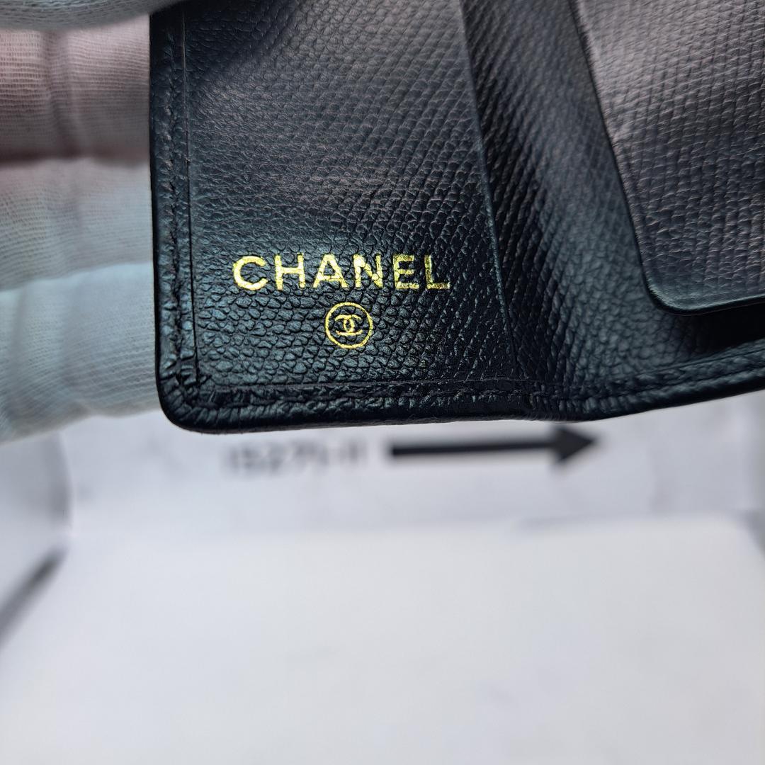 CHANEL　ココボタン　キーケース　ブラック