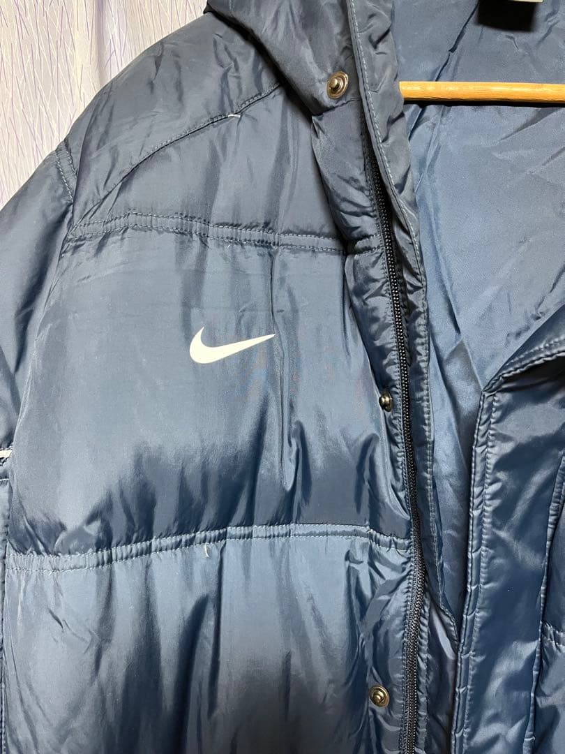 Nike ハッピーダウンロングコート　サイズXO紺